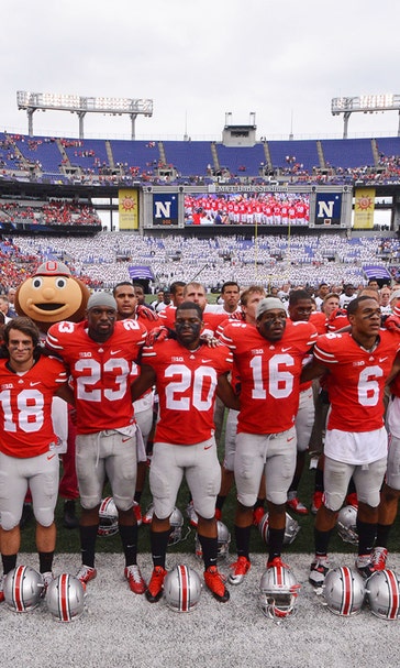 No. 5 Ohio State pulls away to beat Navy 34-17